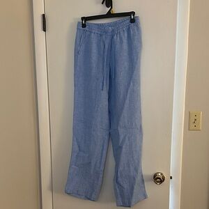 Talbots Women's Light Blue Linen Pants